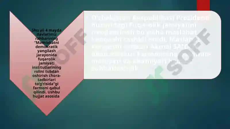 Jahon amaliyotida keng tarqalgan institutlar faoliyati 2