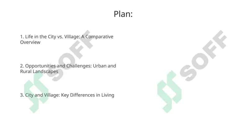 Differences of City and Village 2