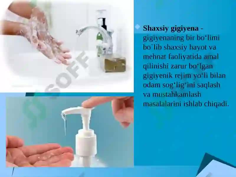 SHAXSIY GIGENA VA UNNG QOIDALARI 2