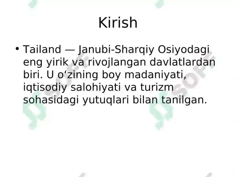 Tailand haqida 2