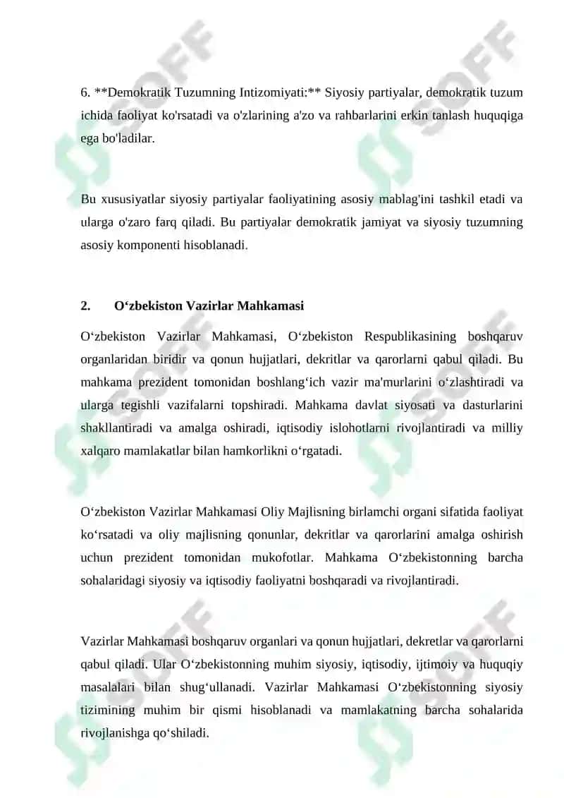 Siyosiy Partiyalar Faoliyatidagi Xususiyatlar 2