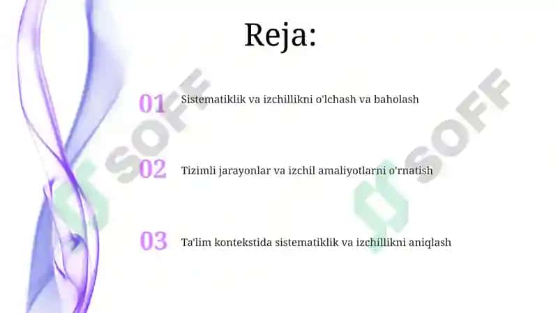Ta'limning tizmlilik va izchillilik prinsiplarini amalga oshirish qoidalari 2