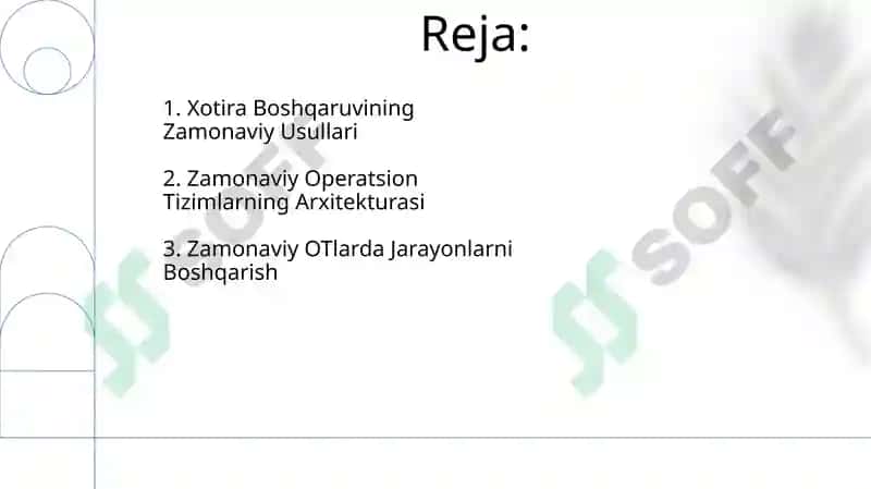 Zamonaviy operatsion tizimlar taxlili 2