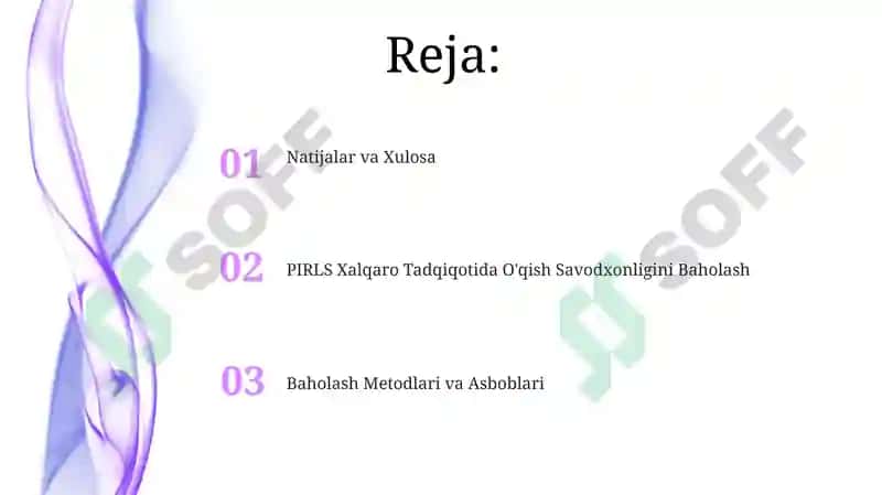 PIRLS Xalqaro Tadqiqotida O'qish Savodxonligini Baholash 2