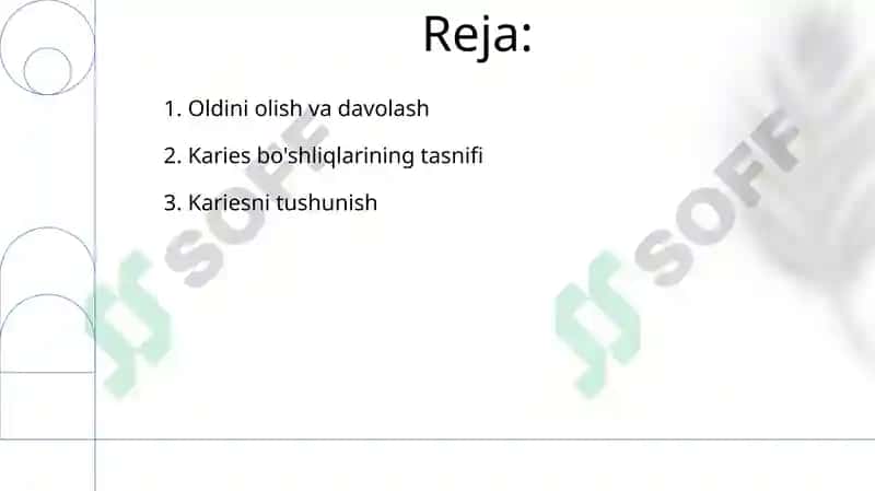Karies kovaklarning tasnifi 2