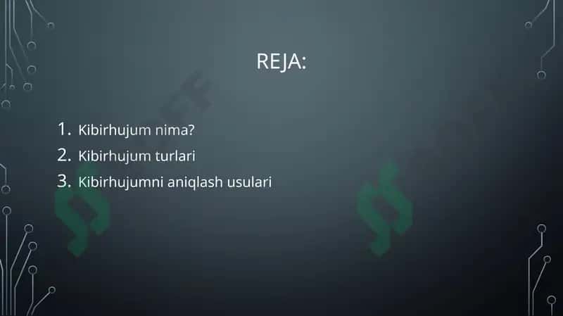 Zamonaviy kiberhujumlar turlari vaularni aniqlash usullari 2