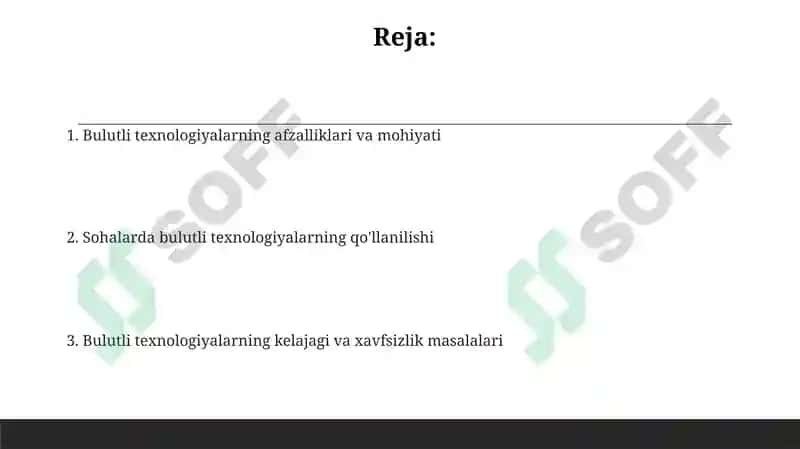 Bulutli texnologiyalarning mohiyati va afzalliklari 2