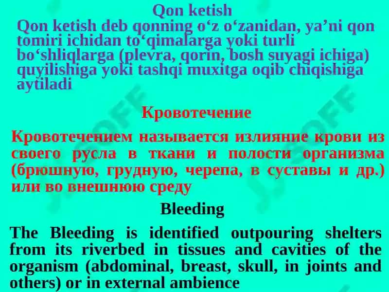 Qon ketish va uni to‘xtatish usullari 2
