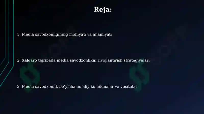 Media va axboriy savodxonlikni oshirish instrumentariysi 2