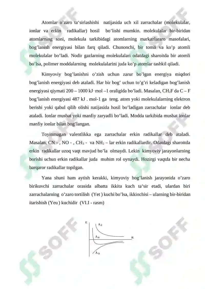 Moddalardagi kimyoviy bog’lanishning xillari 2