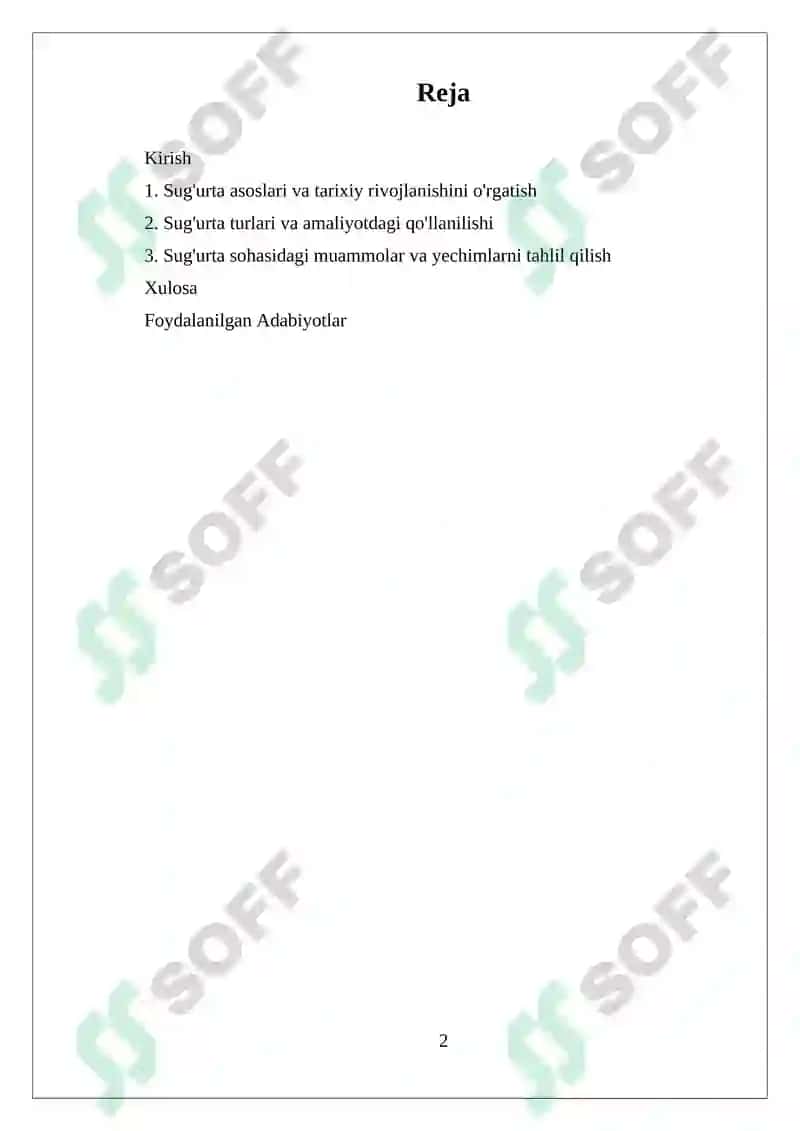 Sug'urta faoliyati 2