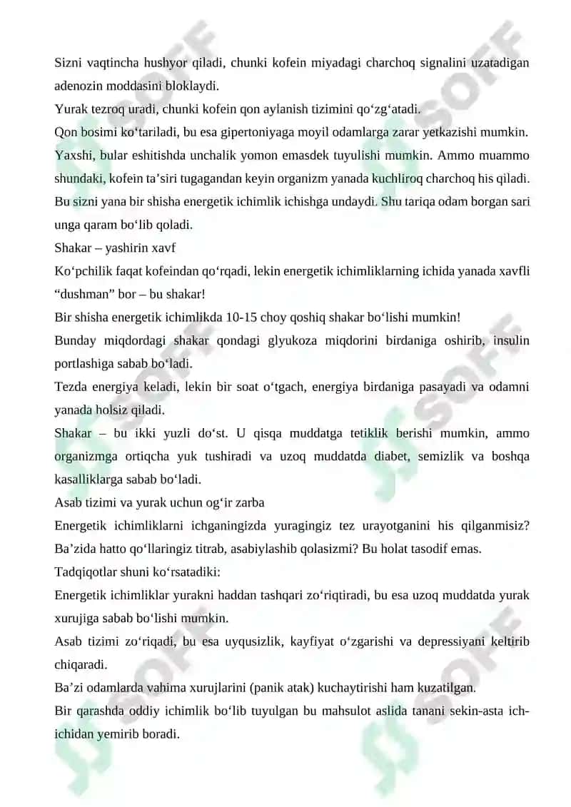 ENERGETIC ICHIMLIKLARNING ODAM SALOMATLIGIGA ZARARI 2
