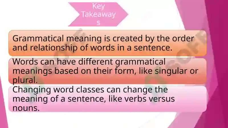 Grammatical meaning 2