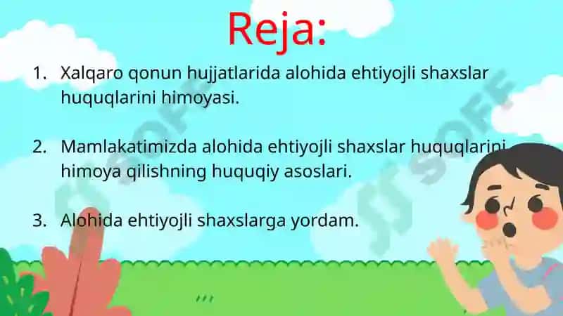 MAXSUS PEDAGOGIKANING HUQUQIY ASOSLARI 2