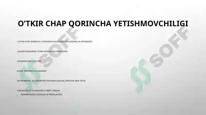 O‘tkir Chap Qorincha Yetishmovchiligi 2