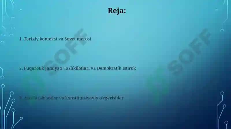 O'zbekiston demokratik fuqarolik jamiyati asoslarining shakillanishi 2