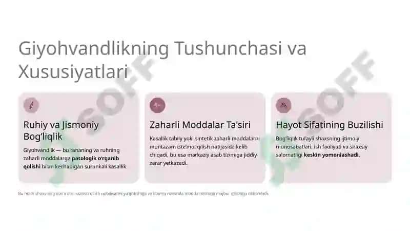 Giyohvandlik va Toksikomaniyalar: Jamiyatimizga tahdid 2