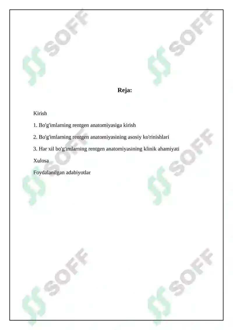 Bo'g'imlarning rentgen anatomiyasi 2