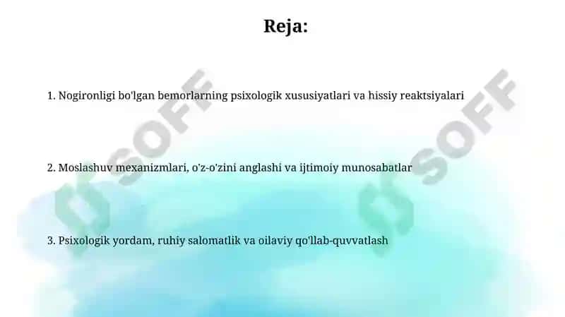 Nogironligi bo'lgan bemorlarning psixologik xususiyatlari 2