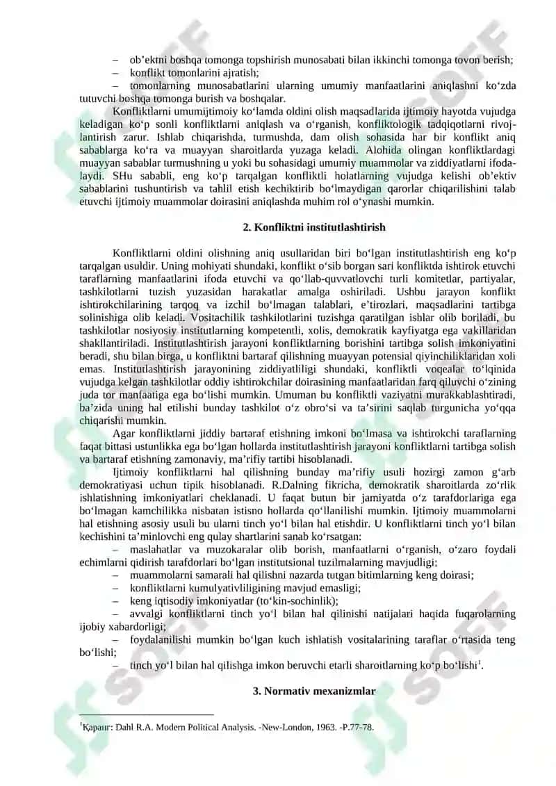 Konfliktlar bilan ishlashning psixologik an’anlari 2