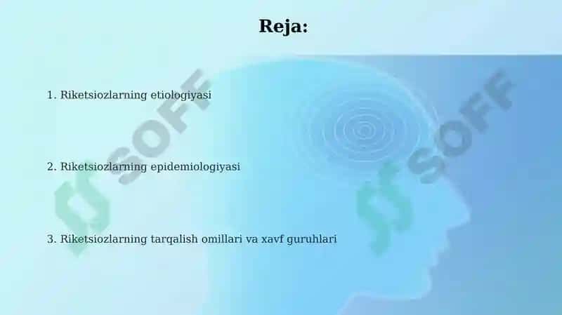 Rikketsiozlar etiologiyasi epidemiologiya 2