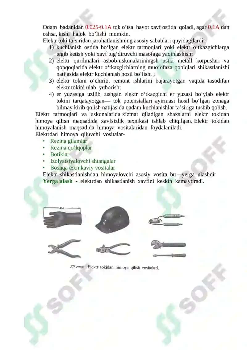 Elektr qurilmalarini ishlatishda xavfsizlik texnikasi 2