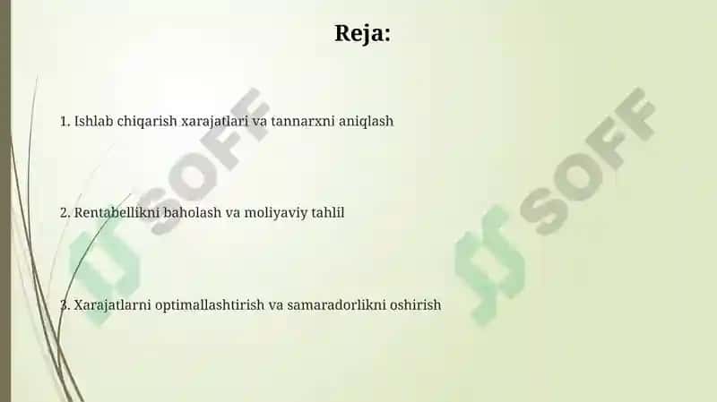 Ishlabchiqarishxarajatlariyolidavarentabelliklarnianiqlashyollari 2