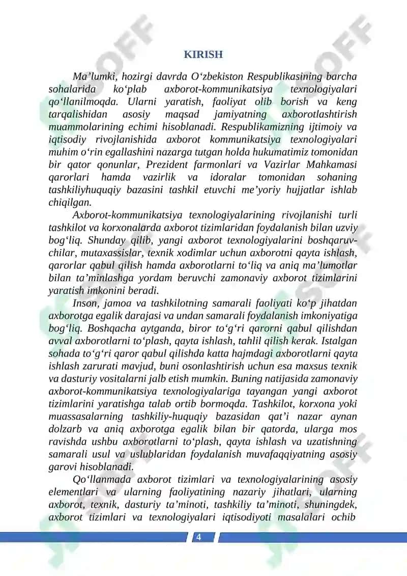 BERILGANLAR BAZASI BOSHQARUVINING TEXNIK ASOSLARI 2