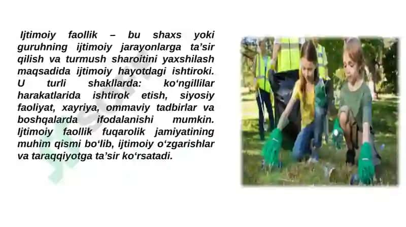 Ijtimoiy Faollik 2