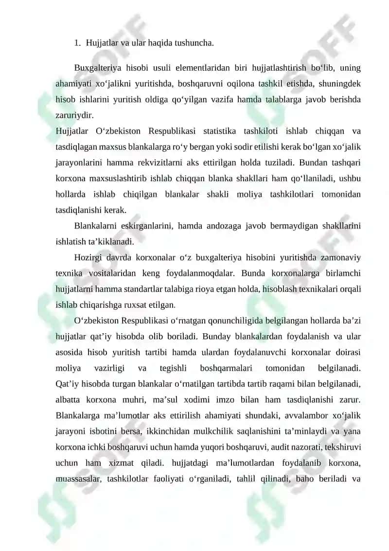 Hujjatlashtirish va hujjatlarning turlari 2