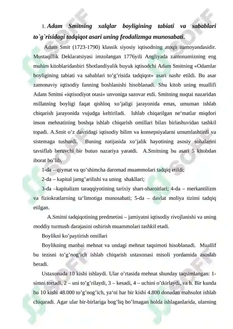 Odamlar boyligining tabiati va sabablari to’g’risida tadqiqot 2