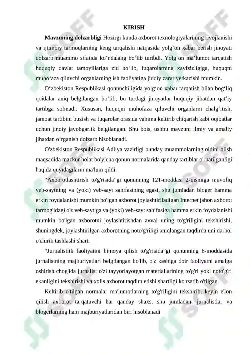 Yolg‘on Xabar Berishning Jinoiy-Huquqiy Xususiyatlari 2