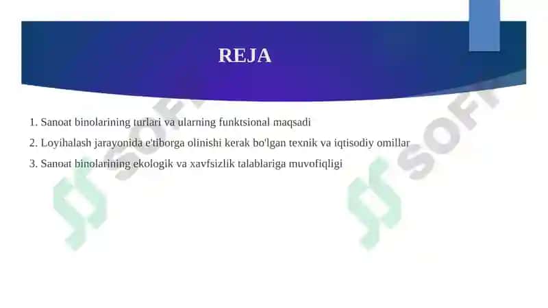Sanoat Binolarining Tasnifi va Loyihalash Asoslari 2