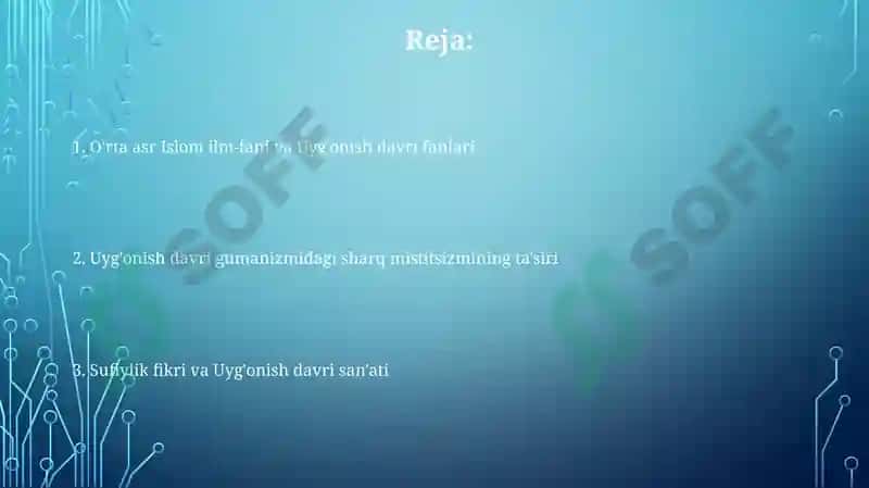 O'rta asr Islom ilm-fani va Uyg'onish davri fanlari 2