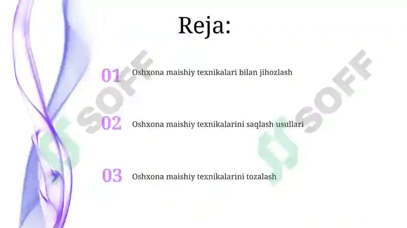 Oshxona maishiy texnikalari bilan jihozlash 2