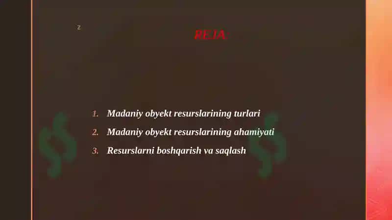 Madaniy obyekt resurslari 2