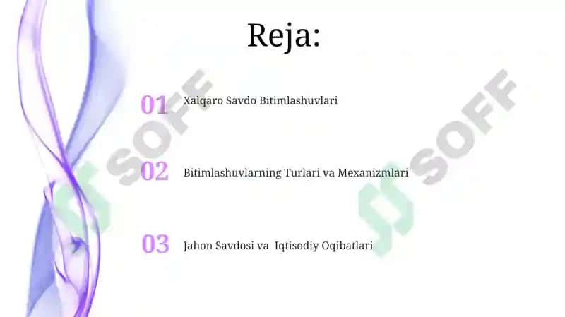Xalqaro Savdo Bitimlashuvlari 2