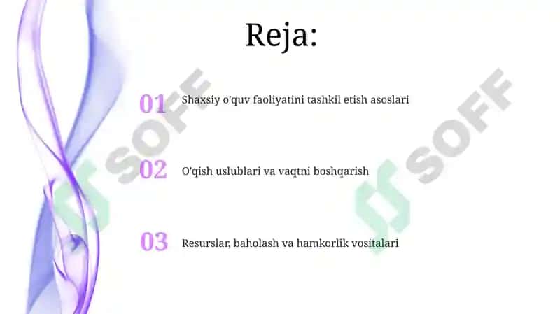 Shaxsiyakademik faoliyat va uni tashkilotish vositalari 2