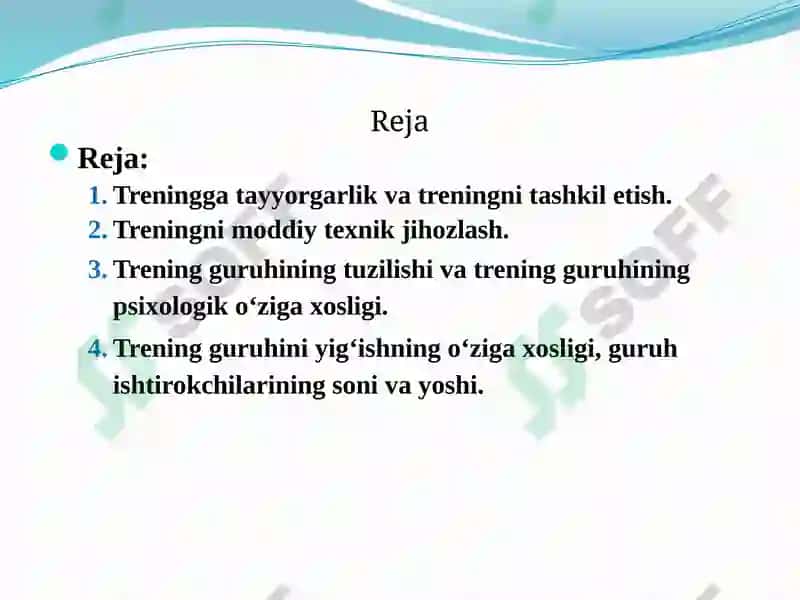 Trening tayyorgarlik tamoyillari 2