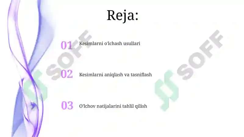 Kesmalarni oʻlchash 2