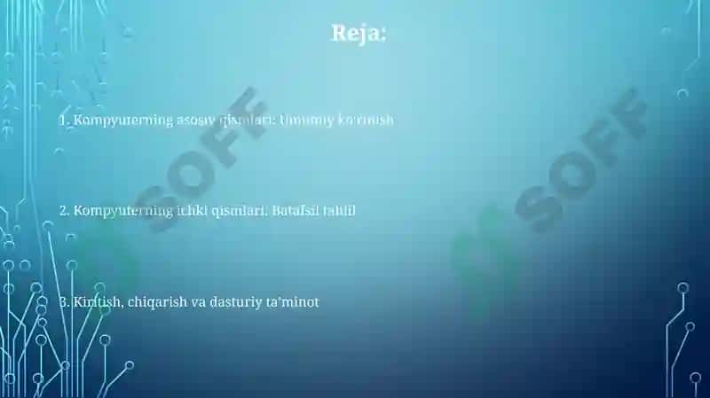 Shaxsiy kompyuterning asosiy qurilmalari 2