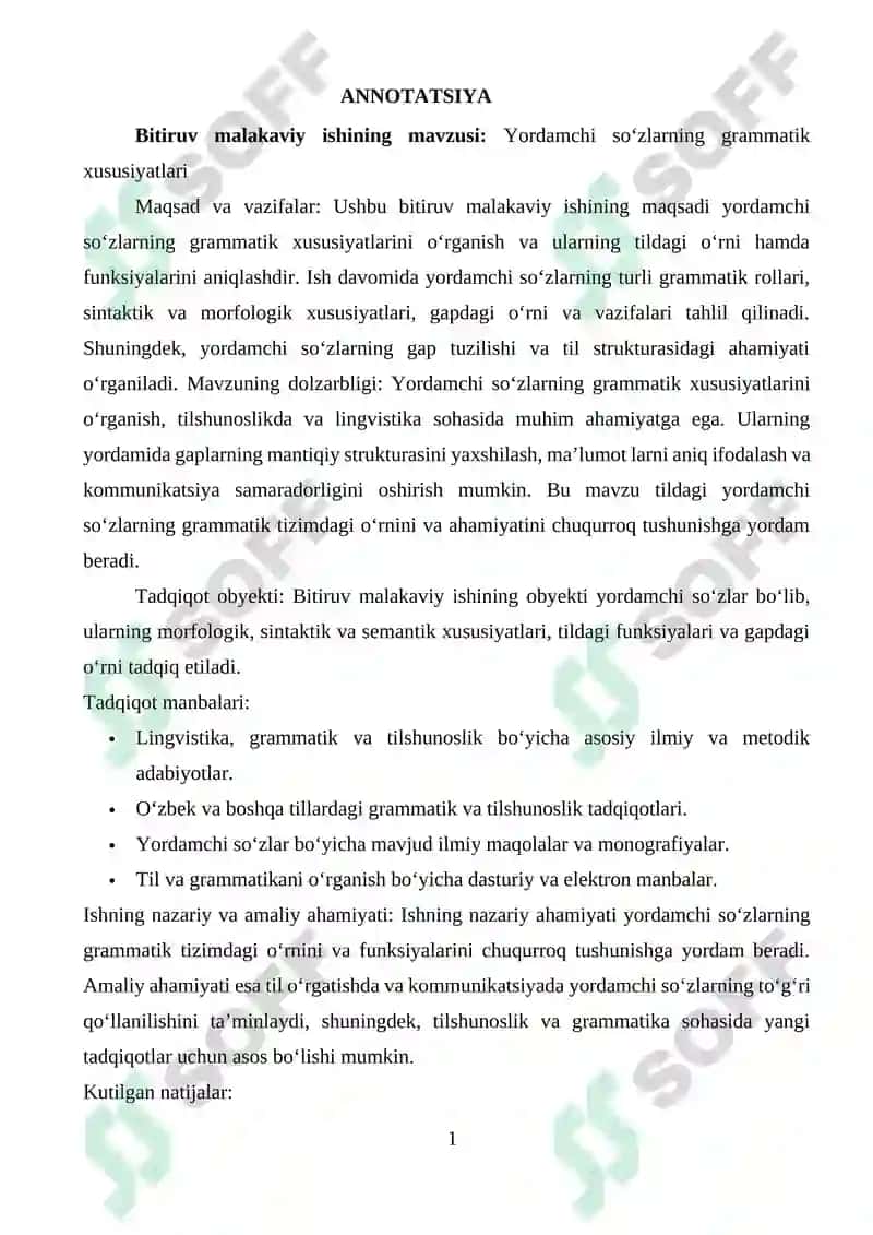 Yordamchi soʻzlarning grammatik xususiyatlari 2