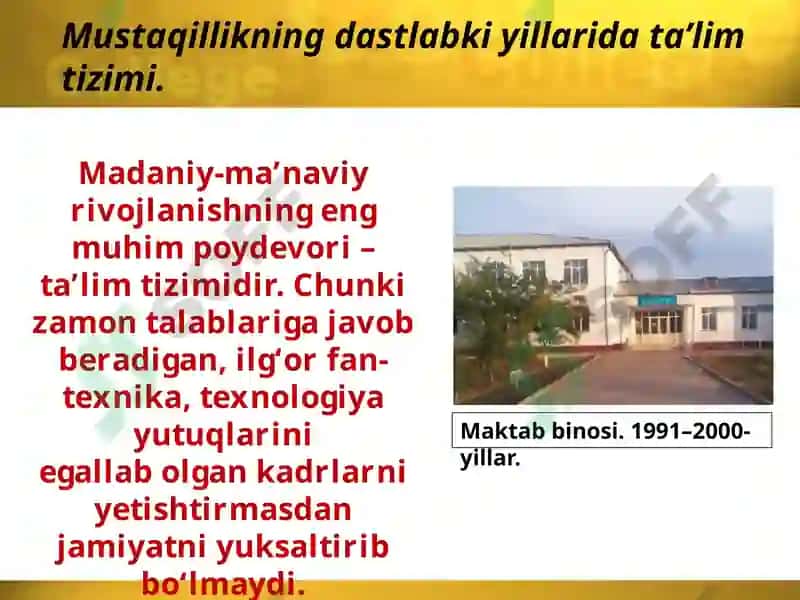 Umumiy va o‘rta maxsus ta’lim tizimi 2