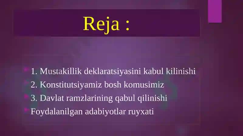 Mustaqillik – me’yoriy-huquqiy asoslariningyaratilishi 2