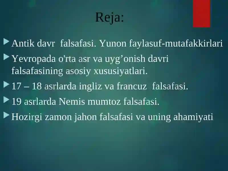 O'rta asrlar, yangi davr Yevropa falsafasi 2