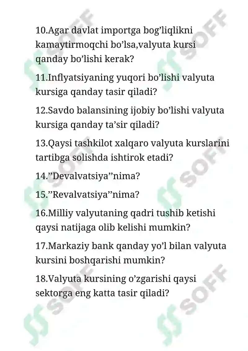 Valyuta kursi 2