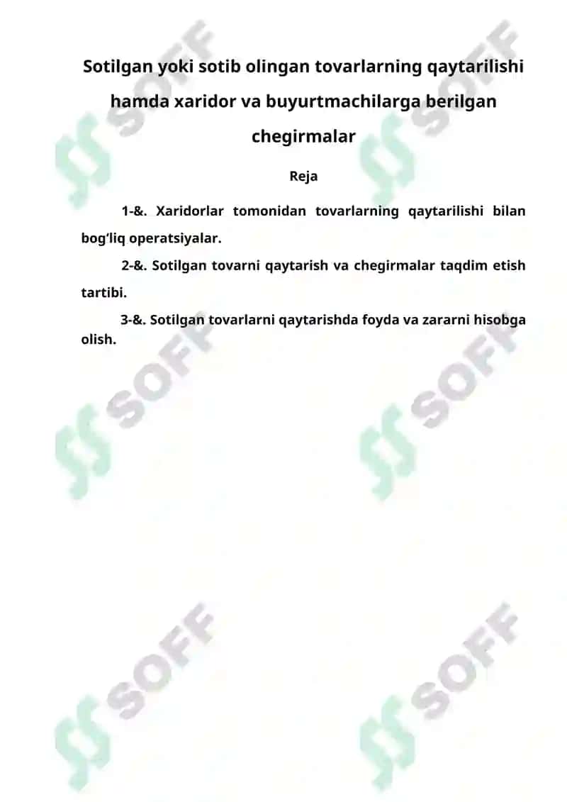Moliyaviy hisobotning xalqaro standartlari fanidan REFERAT 2