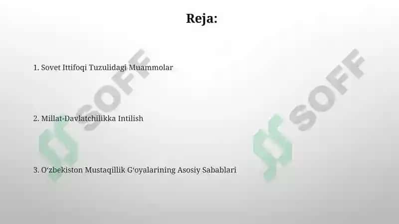 Oʻzbekistonda mustaqillik gʻoyalarining asosiy sabablari 2