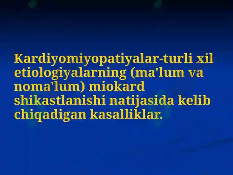 KARDIOMIOPATIYALAR 2