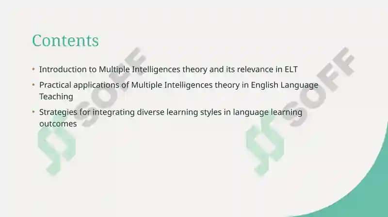 Multiple Intelligences Theory in ELT 2